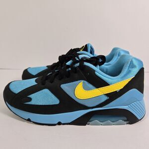 Nike Air Max 180 Shoes Baltic Blue Black Lightening HQ4043-400 Mens 8